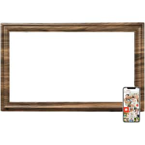 16 in. WiFi Digital Large Picture Frame with IPS Touch Screen, 32GB Storage, Wall Mountable, Auto-Rotate in Wooden