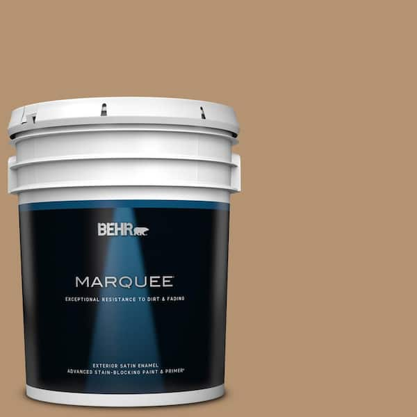 BEHR MARQUEE 5 gal. #QE-30 Keystone Satin Enamel Exterior Paint & Primer