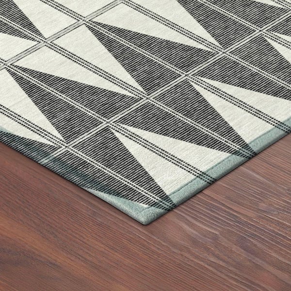 Chantille Machine Washable Indoor/Outdoor Abstract ACN2415 Ivory 3 ft. x 4 ft. Area Rug