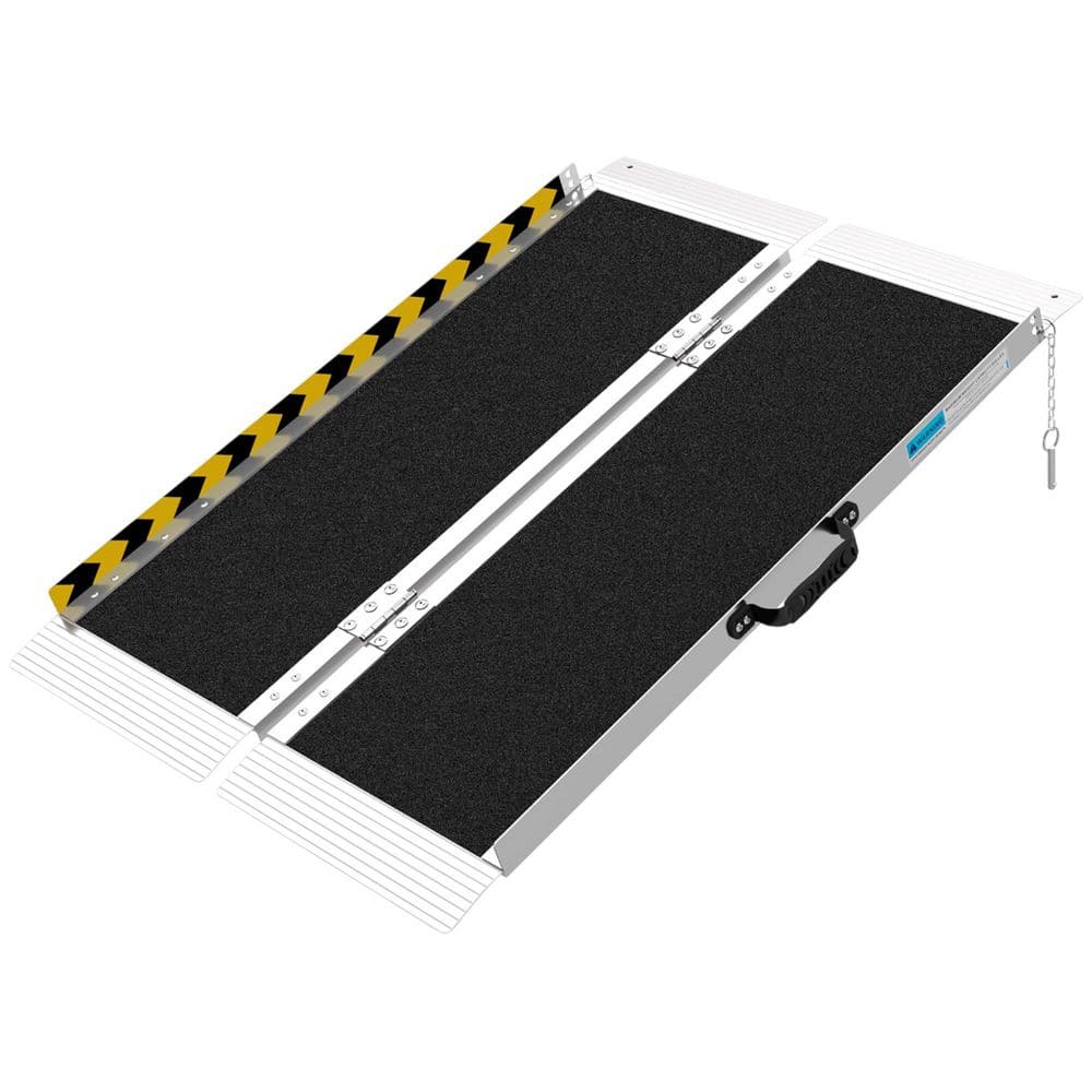Portable Aluminum Wheelchair Ramp 36 x 29 x 2 Inch, 600lb Capacity