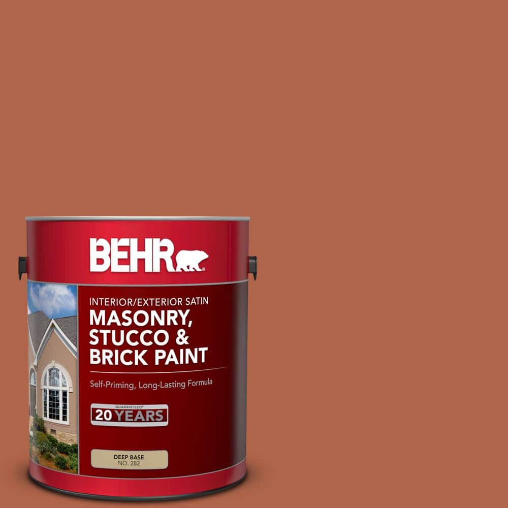 BEHR 1 gal. M2007 Rusty Gate Satin Interior/Exterior Masonry, Stucco