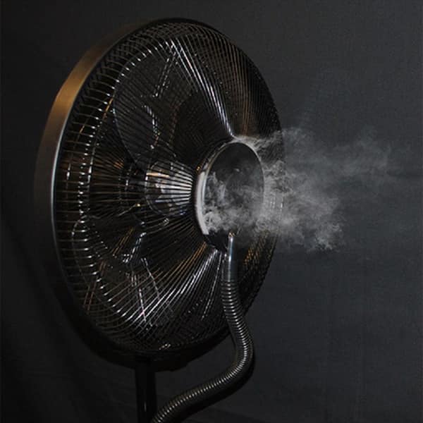 CoolZone 18 in. Oscillating Ultrasonic Dry Misting Fan with