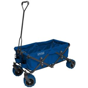 7 cu. ft. Folding Garden Wagon Carts in Blue