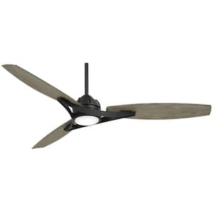 Molino 65 in. Integrated LED Indoor/Outdoor Coal Smart Ceiling Fan with Light and Remote Control