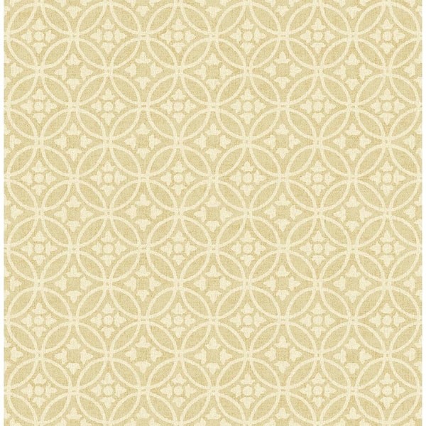 A-Street Prints Larsson Gold Ogee Wallpaper