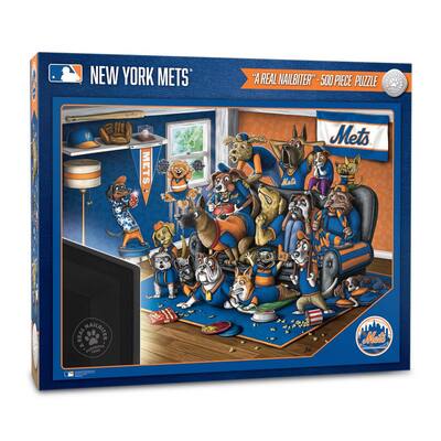 MLB New York Mets Purebred Fans Puzzle-A Real Nailbiter (500-Piece)
