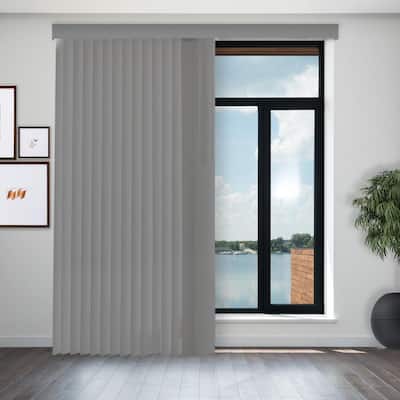 Hampton Bay Alabaster Cordless Room Darkening Vertical Blinds for Sliding  Doors Kit with 3.5 in. Slats - 78 in. W x 84 in. L 10793478800957 - The  Home Depot