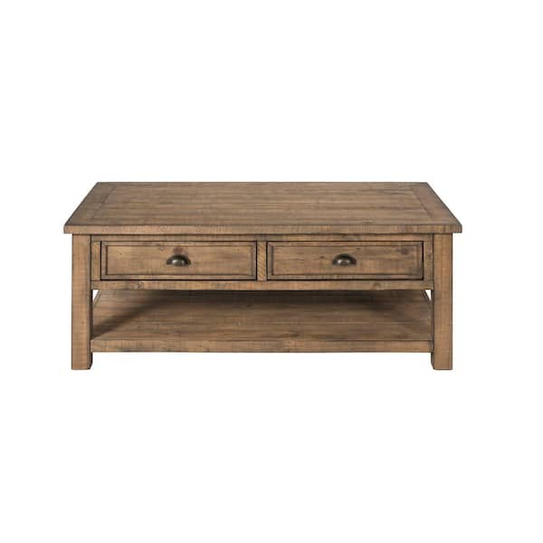 Martin Svensson Home Monterey 50 in. Reclaimed Rectangle Wood Top Coffee Table with Storage