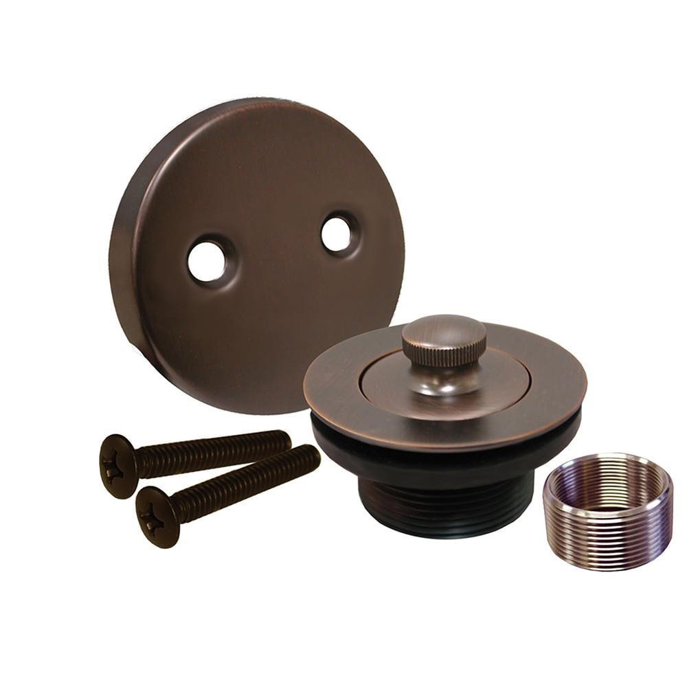 Lift and Turn Bath Tub Drain Conversion Kit with 2-Hole Overflow Plate in Old World Bronze price history on PriceWatchPro