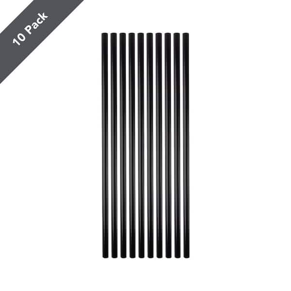 Deckorators 29 in. x .79 in. Satin Black Aluminum Round Classic Baluster (10-Pack)