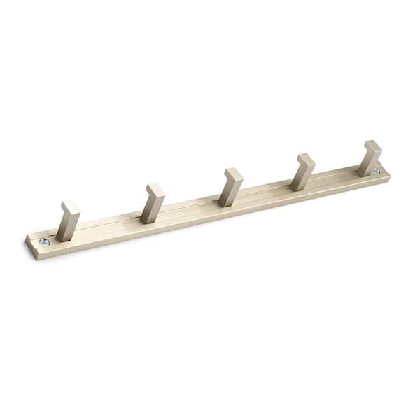 Richelieu Hardware 73025195 Contemporary Hook Rack, 14-3/4 in (376 mm), Brushed Nickel