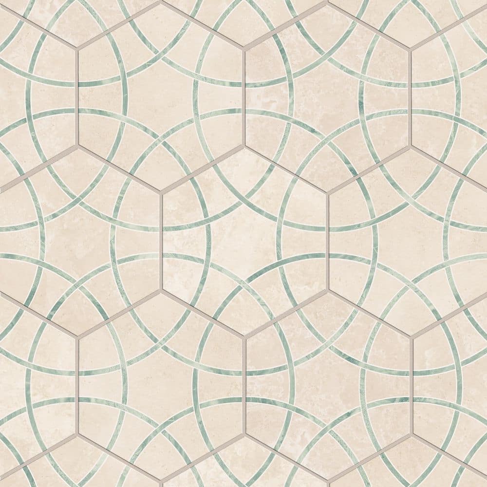 Bari Hex Travertino Jungle 11 in. x 13 in. Porcelain Floor and Wall Tile (10.92 sq. ft. /Case) price history on PriceWatchPro