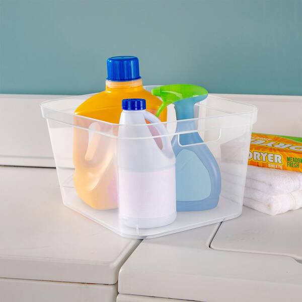 Clear Plastic Water Bottle Storage Organizer Bin, Storage