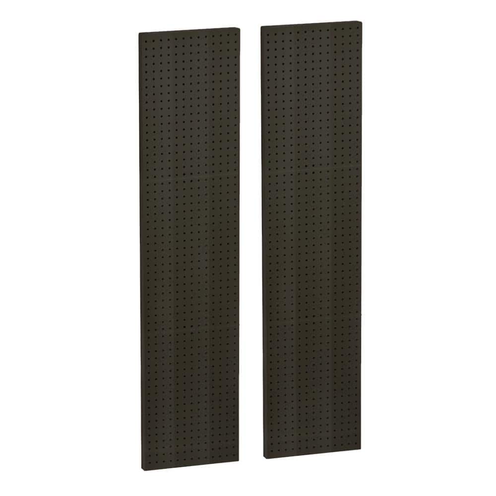 60 in. H x 13.5 in. W Pegboard Black Styrene One Sided Panel (2-Pieces per 