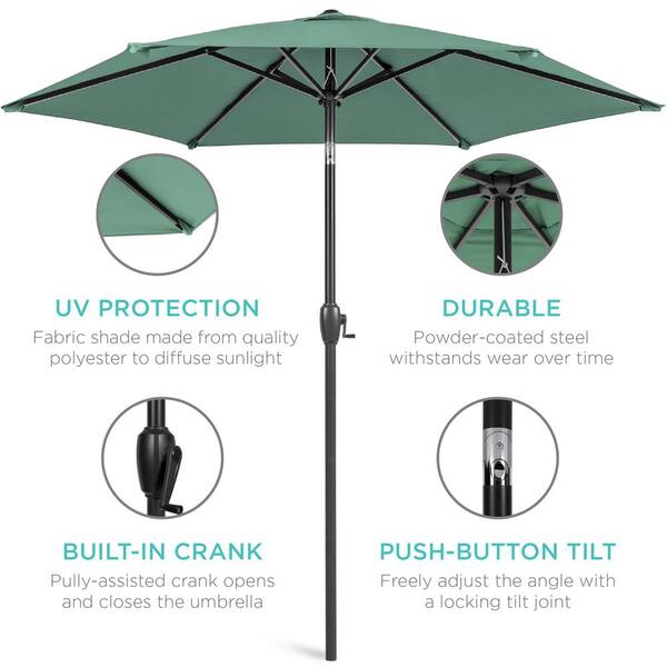 Best Choice Products Seaglass 7.5 ft. Outdoor Market Patio