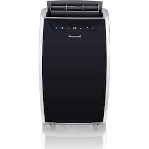 8,000 BTU Portable Air Conditioner Cools 500 Sq. Ft. with Dehumidifier in Black and Silver