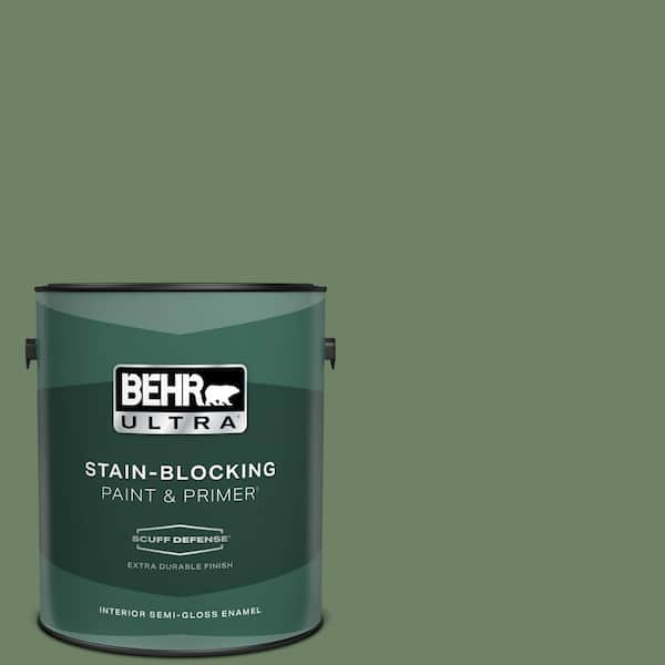 BEHR ULTRA 1 gal. #S390-6 Cliffside Park Extra Durable Semi-Gloss Enamel Interior Paint & Primer