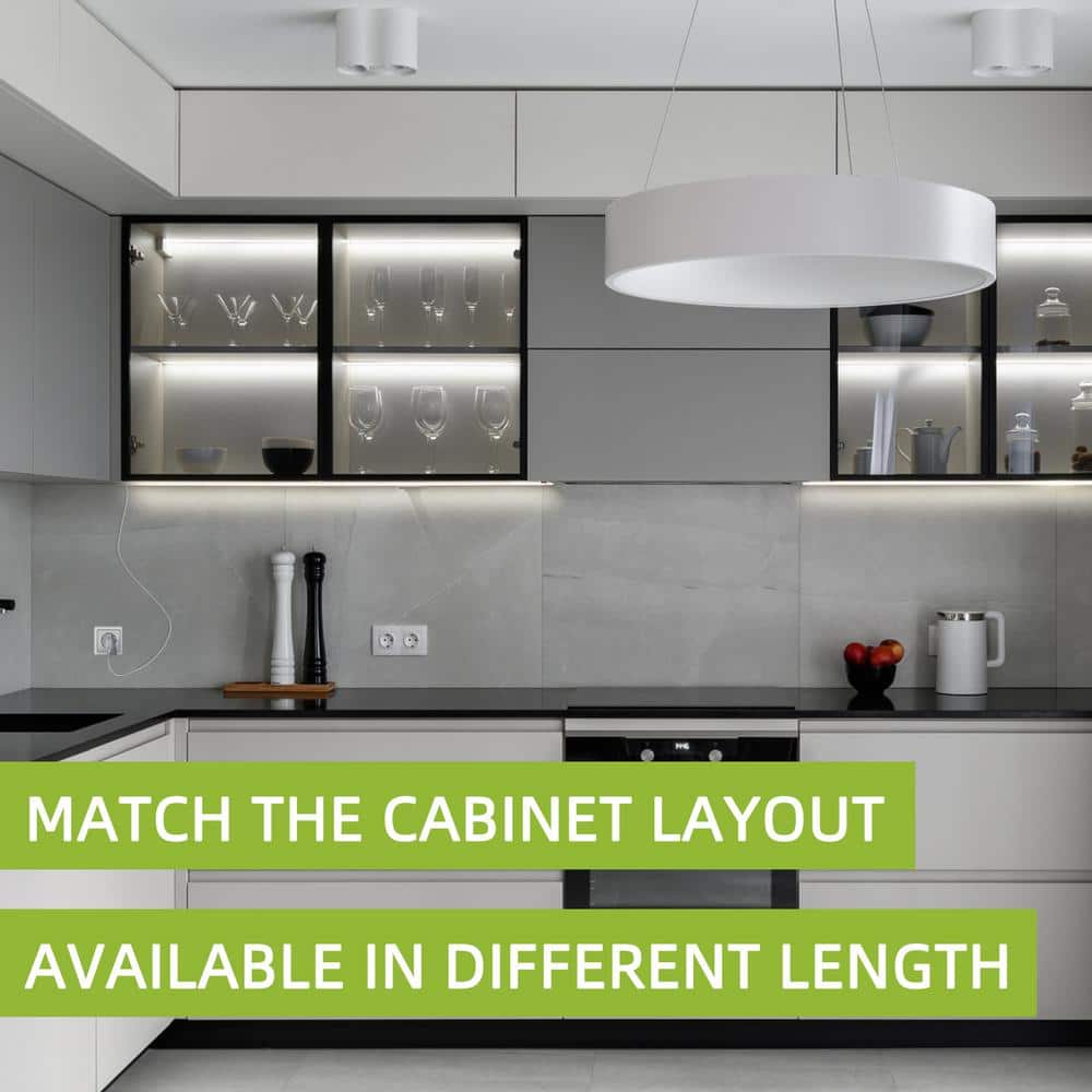 36-Inch Matte White LED Under Cabinet Light