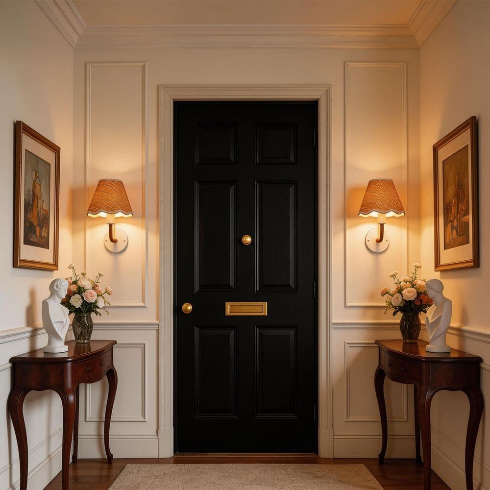 10.4 in.Set of 2 White Farmhouse Wall Sconces with Woven Rattan Shade White Indoor Wall Lights for Bedroom Hallway price history on PriceWatchPro