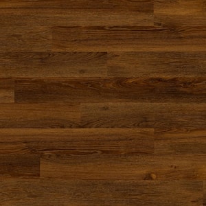 Polished Pro Truly Brown 8 MIL x 6 in. W x 48 in. L Glue Down Waterproof Luxury Vinyl Flooring (52 sq.ft./case)