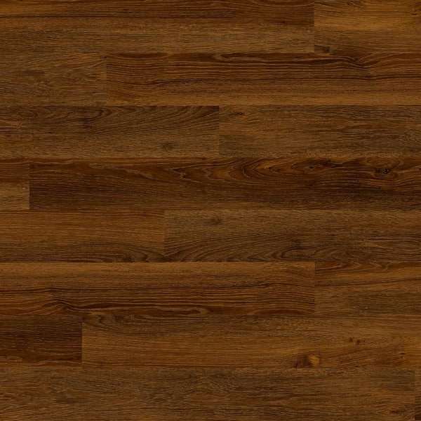 Polished Pro Ultra Thick Truly Brown 20-mil x 6 in. W x 48 in. L Glue Down Waterproof Vinyl Flooring (24 sq. ft. /ctn)