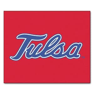 NCAA University of Tulsa Red 5 ft. x 6 ft. Area Rug
