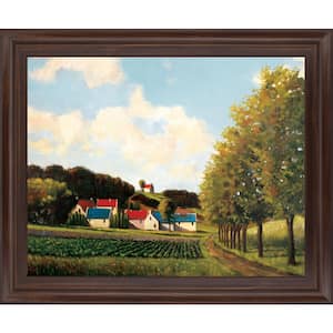 "Little Farms" By Pieter Molenaar Framed Print Nature Wall Art 28 in. x 34 in.