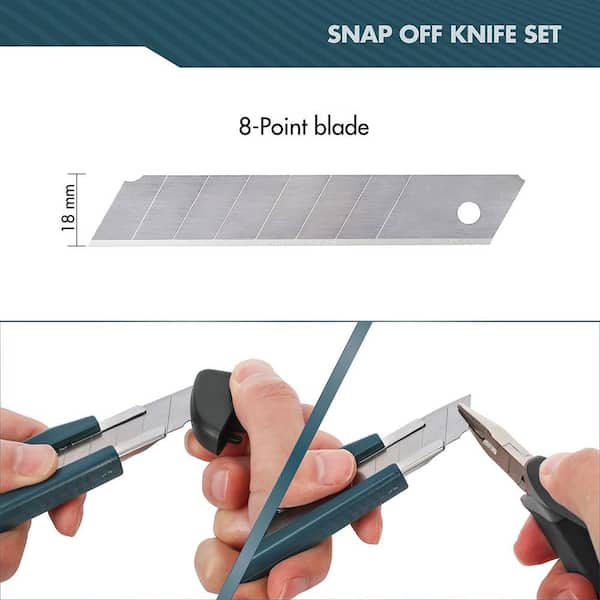 Anvil 4-Pack Snap Off Utility Knife Set 91606 - The Home Depot