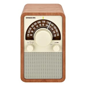 AM/FM Analog Wooden Cabinet Radio