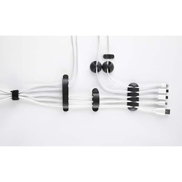 Lorell Universal Cable Control Spine - Cable Guide - Black - 1 - 33