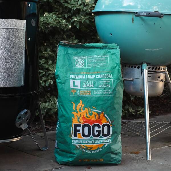 Eco Charcoal Brazilian 17.6 LB Extra Large Hardwood Lump Charcoal - Super Premium, All Natural
