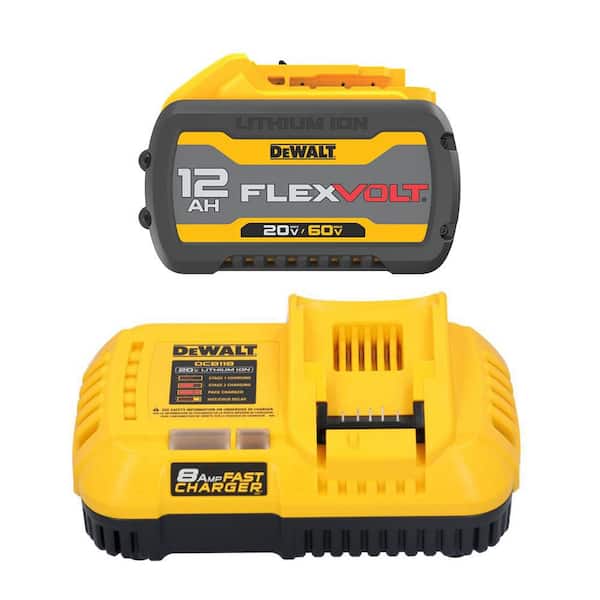 DEWALT FLEXVOLT 20V/60V MAX Lithium-Ion 12.0Ah Battery and Fan Cooled Fast Charger