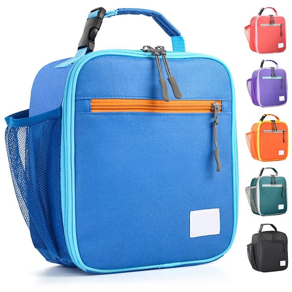 Blue Lunch Bag, a great choice for kids aged 3 - 7 to carry to school, picnic and camping