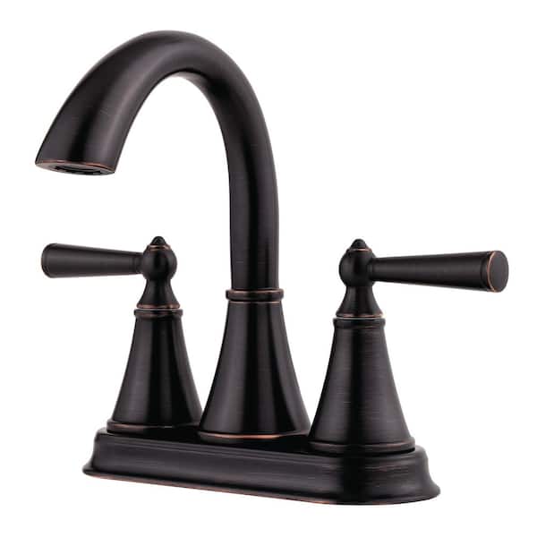 Pfister Saxton 4 in. Centerset 2-Handle Bathroom Faucet in Tuscan Bronze