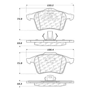 Disc Brake Pad Set 2003-2005 Volvo XC90 2.9L