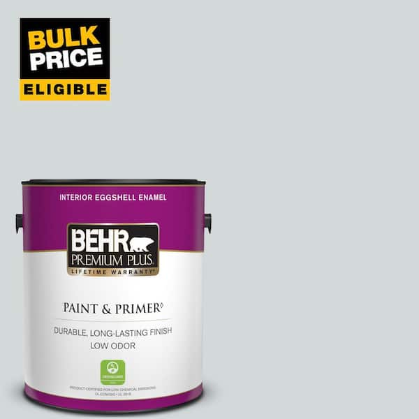 BEHR PREMIUM PLUS 1 gal. #PPU26-12 Solemn Silence Eggshell Enamel Low Odor Interior Paint & Primer