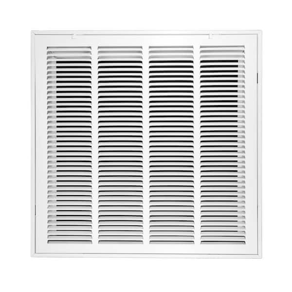 Venti Air 30 in. Wide x 20 in. High (Takes 2 in. Thick Filter) Return Air Filter Grille of Steel in White