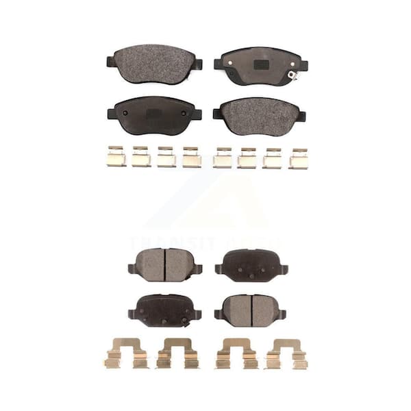 TEC Front Rear Ceramic Brake Pads Kit for Fiat 500 KTC-100589