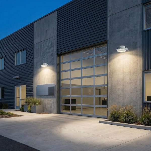 EnviroLite Gray Dusk-to-Dawn Integrated LED Outdoor Line Voltage