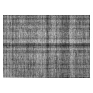 Chantille ACN548 Gray 1 ft. 8 in. x 2 ft. 6 in. Machine Washable Indoor/Outdoor Geometric Area Rug