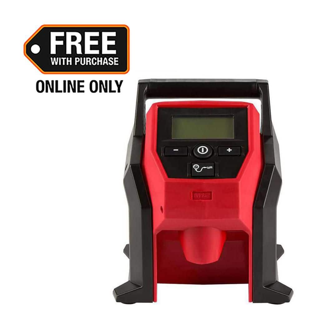 Milwaukee M12 12-Volt Lithium-Ion Cordless Electric Portable Inflator (Tool-Only) 2475-20 - The Home Depot