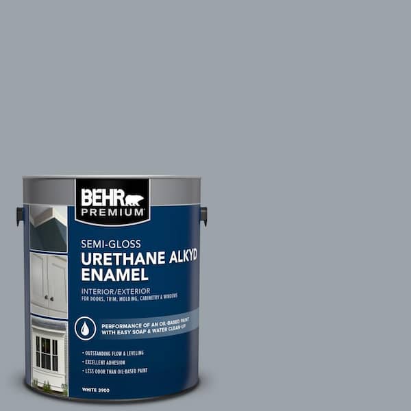 BEHR PREMIUM 1 gal. #MQ5-22 Rainmaster Urethane Alkyd Semi-Gloss Enamel Interior/Exterior Paint