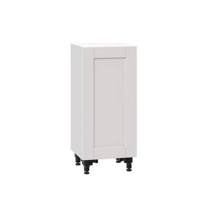 Shaker Assembled 15x34.5x14 in. Shallow Base Cabinet in Vanilla White