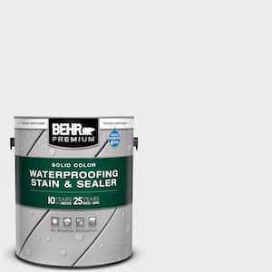 1 gal. #BWC-12 Vibrant White Solid Color Waterproofing Exterior Wood Stain and Sealer