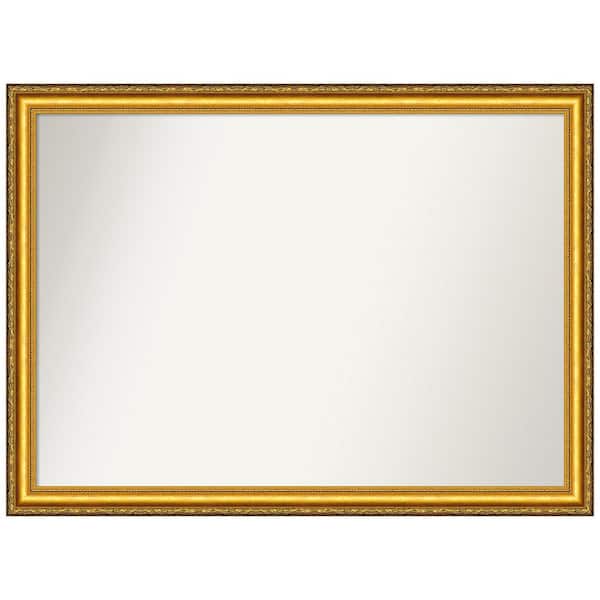 Amanti Art Colonial Embossed Gold 41.5 in. W x 30.5 in. H Non-Beveled Wood Bathroom Wall Mirror in Gold