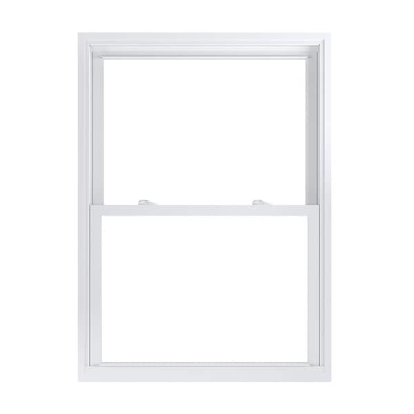 American Craftsman 35.75 in. x 49.25 in. 70 Pro Series White Double Hung Low-E2 Argon PS Glass Vinyl Replacement Window, Screen Incl