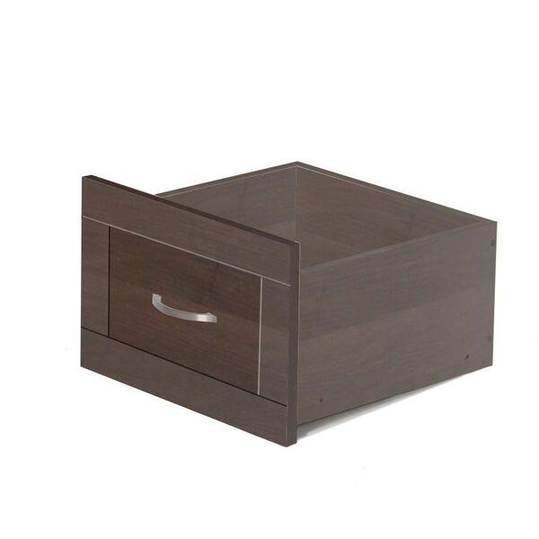 Hampton Bay 16 in. x 10 in. Mocha Storage Wood Drawer