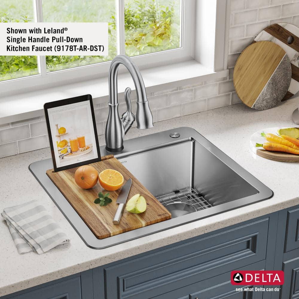 Stainless Steel Single Bowl Workstation Kitchen Sink with Accessories