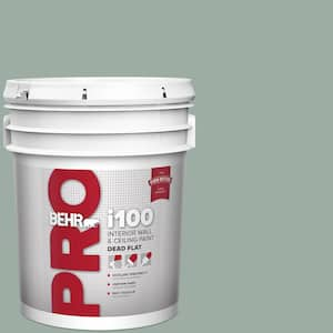 5 gal. #N420-3 Misty Moss Dead Flat Interior Paint