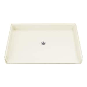 39.375 in. x 63.25 in. Single Threshold Shower Base in Biscuit